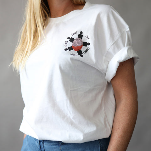 Every Life Counts T-Shirt - Rødt Print